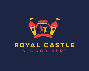 Inflatable Castle Tower logo design