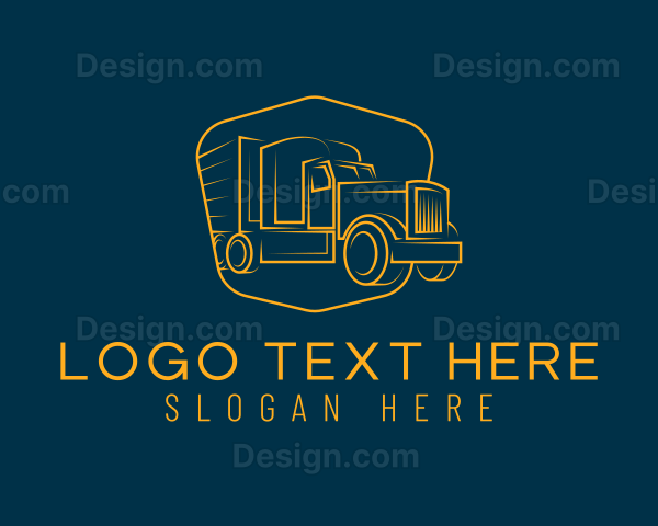 Haulage Trucking Delivery Logo