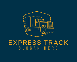 Haulage Trucking Delivery logo design