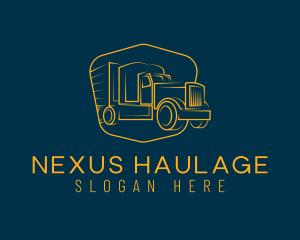 Haulage Trucking Delivery logo design