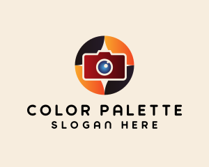 Colorful Camera Emblem  logo design