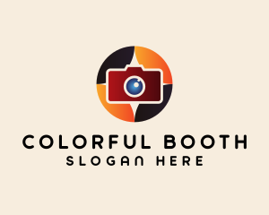 Colorful Camera Emblem  logo design