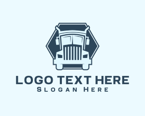 Logistics Shipping Truck logo