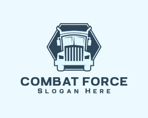 Logistics Shipping Truck logo