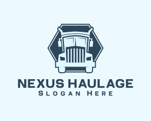 Logistics Shipping Truck logo design