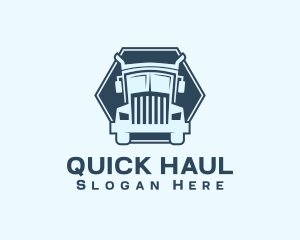 Logistics Shipping Truck logo design