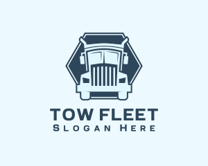 Logistics Shipping Truck logo design