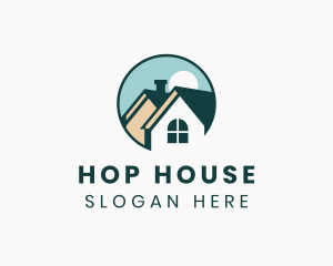 Suburban House Roof logo design