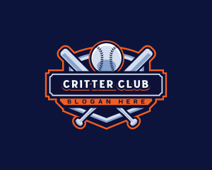 Baseball Bat Sports Club logo design