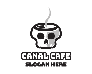 Hot Skull Cafe logo design