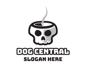 Hot Skull Cafe logo design