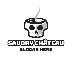 Hot Skull Cafe logo design