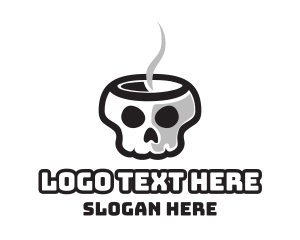 Hot - Hot Skull Cafe logo design
