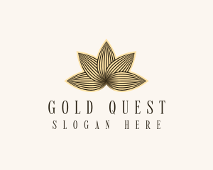 Gold Lotus Wellness logo design