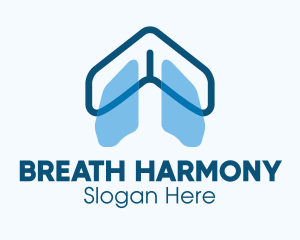 Blue Respiratory Lungs logo
