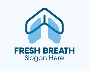 Blue Respiratory Lungs logo