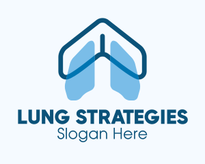 Blue Respiratory Lungs logo