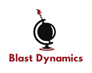 Bomb Flame Globe logo