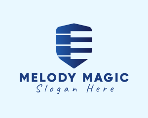 Piano Music Shield Logo