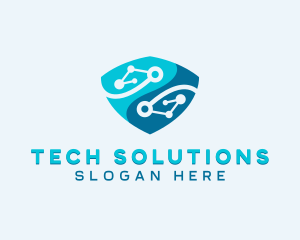 Tech Security Shield Logo