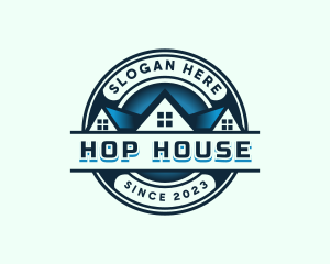 Roofing House Property logo design