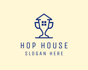 Best House Trophy logo design