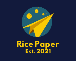 Paper Plane Galaxy logo design