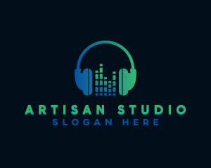 DJ Audio Studio logo design