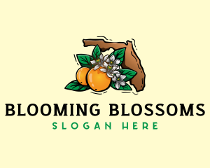 Florida Orange Blossom logo design