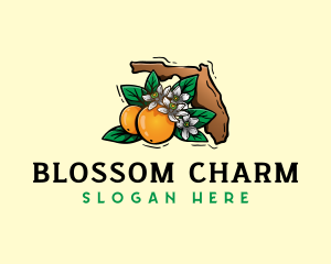 Florida Orange Blossom logo design