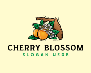 Florida Orange Blossom logo design