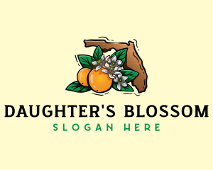 Florida Orange Blossom logo design