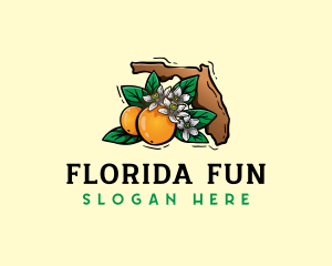 Florida Orange Blossom logo design