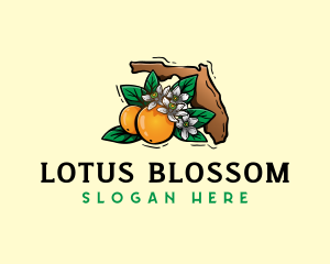 Florida Orange Blossom logo design