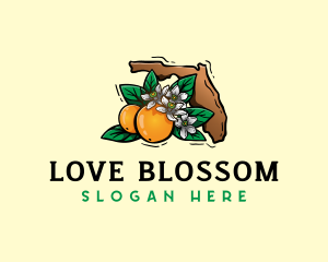 Florida Orange Blossom logo design