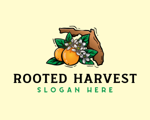 Florida Orange Blossom logo design