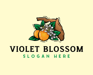 Florida Orange Blossom logo design