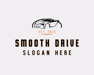 Convertible Sports Car Vehicle logo design