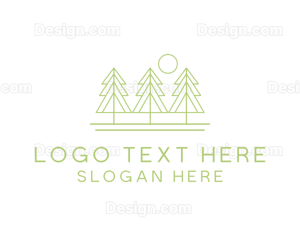 Tree Forest Landscape Logo