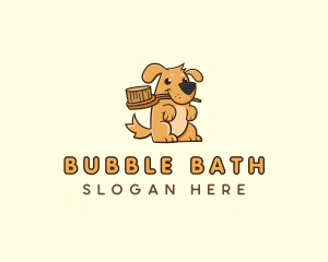 Dog Brush Grooming logo