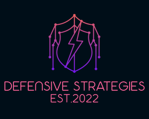 Hacker Defense Flash logo design