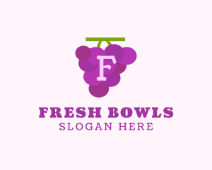 Fruit Grape Farm Market logo design