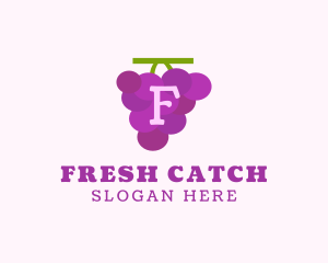 Fruit Grape Farm Market logo design