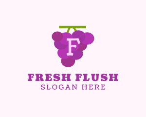 Fruit Grape Farm Market logo design