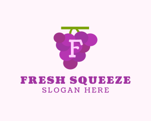 Fruit Grape Farm Market logo design