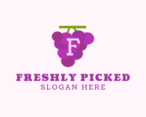 Fruit Grape Farm Market logo design