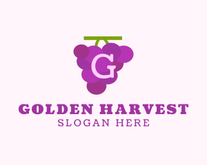 Fruit Grape Farm Market logo design