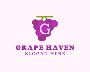 Fruit Grape Farm Market logo design