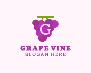 Fruit Grape Farm Market logo design