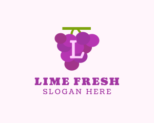 Fruit Grape Farm Market logo design